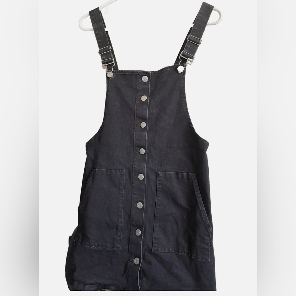 SO Juniors Black Denim Coverall Jumper Dress – Size Large